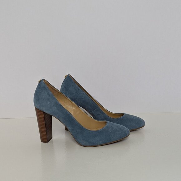 Michael Kors Susan Flex Chambray Blue 3.5" Heels Pumps. Size 5M - Picture 1 of 9
